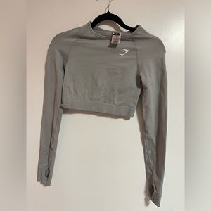 Gymshark Grey Crop Long Sleeve